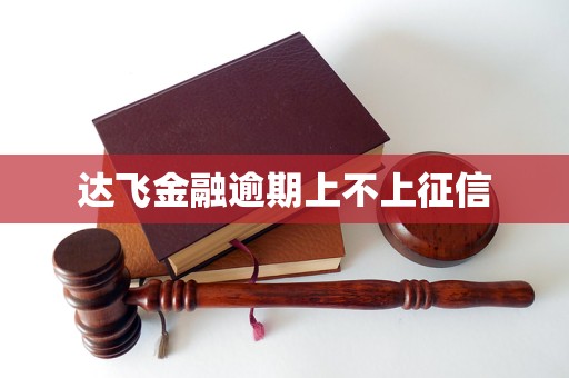 达飞金融逾期上不上征信
