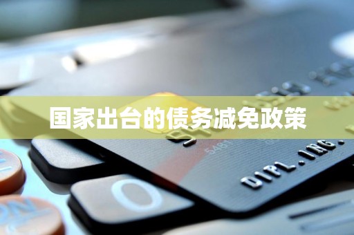 国家出台的债务减免政策