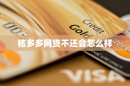 桔多多网贷不还会怎么样