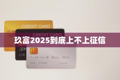 玖富2025到底上不上征信