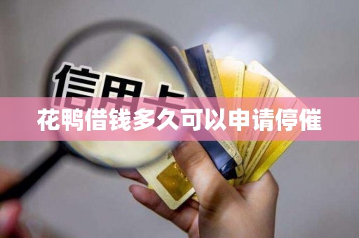 花鸭借钱多久可以申请停催