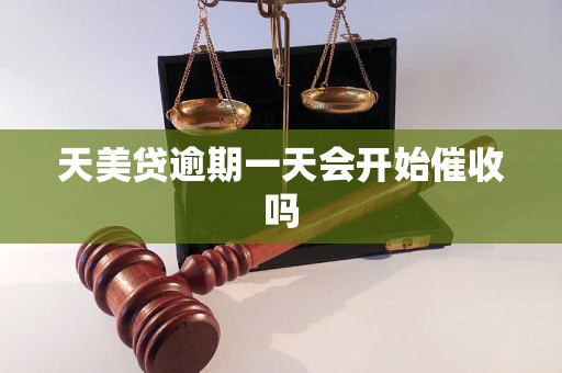 天美贷逾期一天会开始催收吗