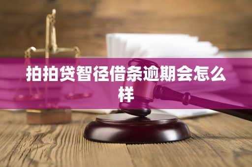 拍拍贷智径借条逾期会怎么样