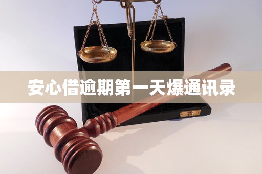 安心借逾期第一天爆通讯录