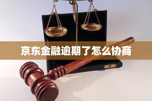 京东金融逾期了怎么协商