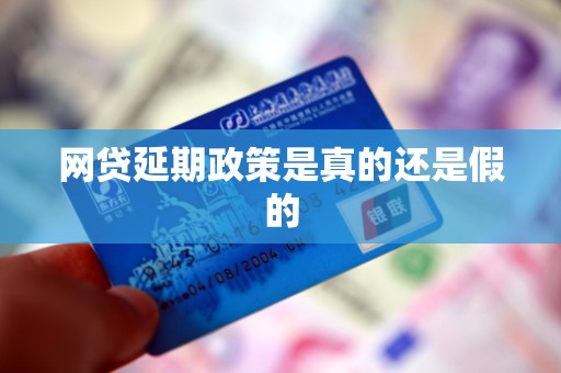 网贷延期政策是真的还是假的