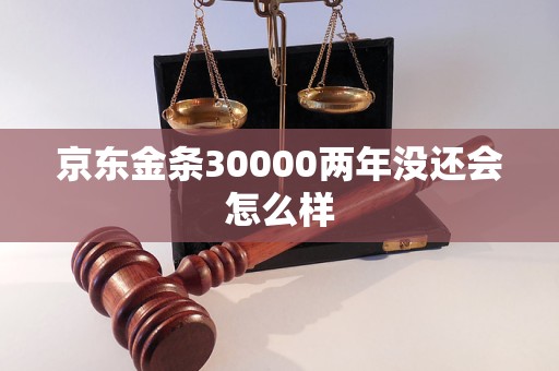 京东金条30000两年没还会怎么样
